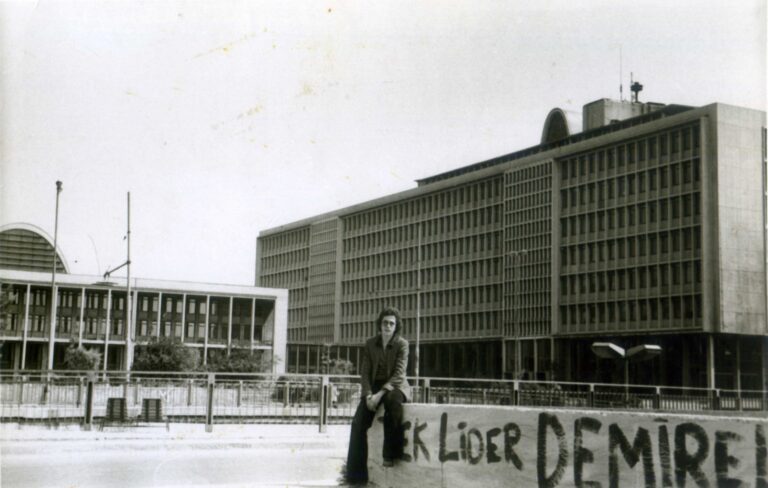 Suleyman Demirel Times, Background Municipality Building. Istanbul 1975