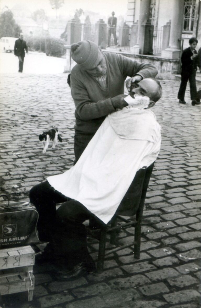 Street Sellers and Market. Fatih. Istanbul. 1975