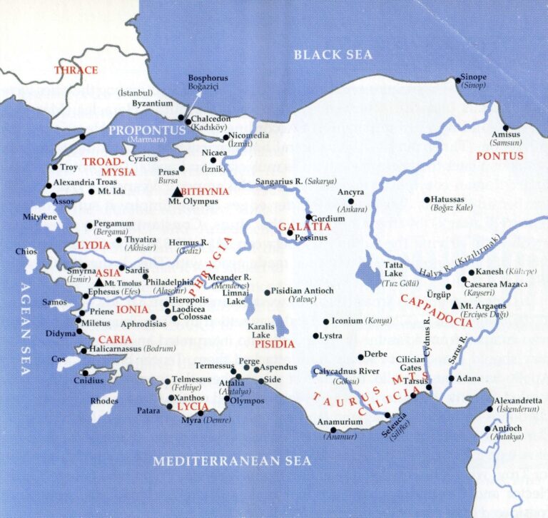 Greek and Roman Place Names in Anatolia, Turkey